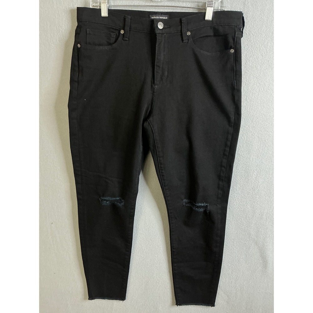 Banana Republic Jeans Women's 32 Distressed‎ Denim Skinny Jeans